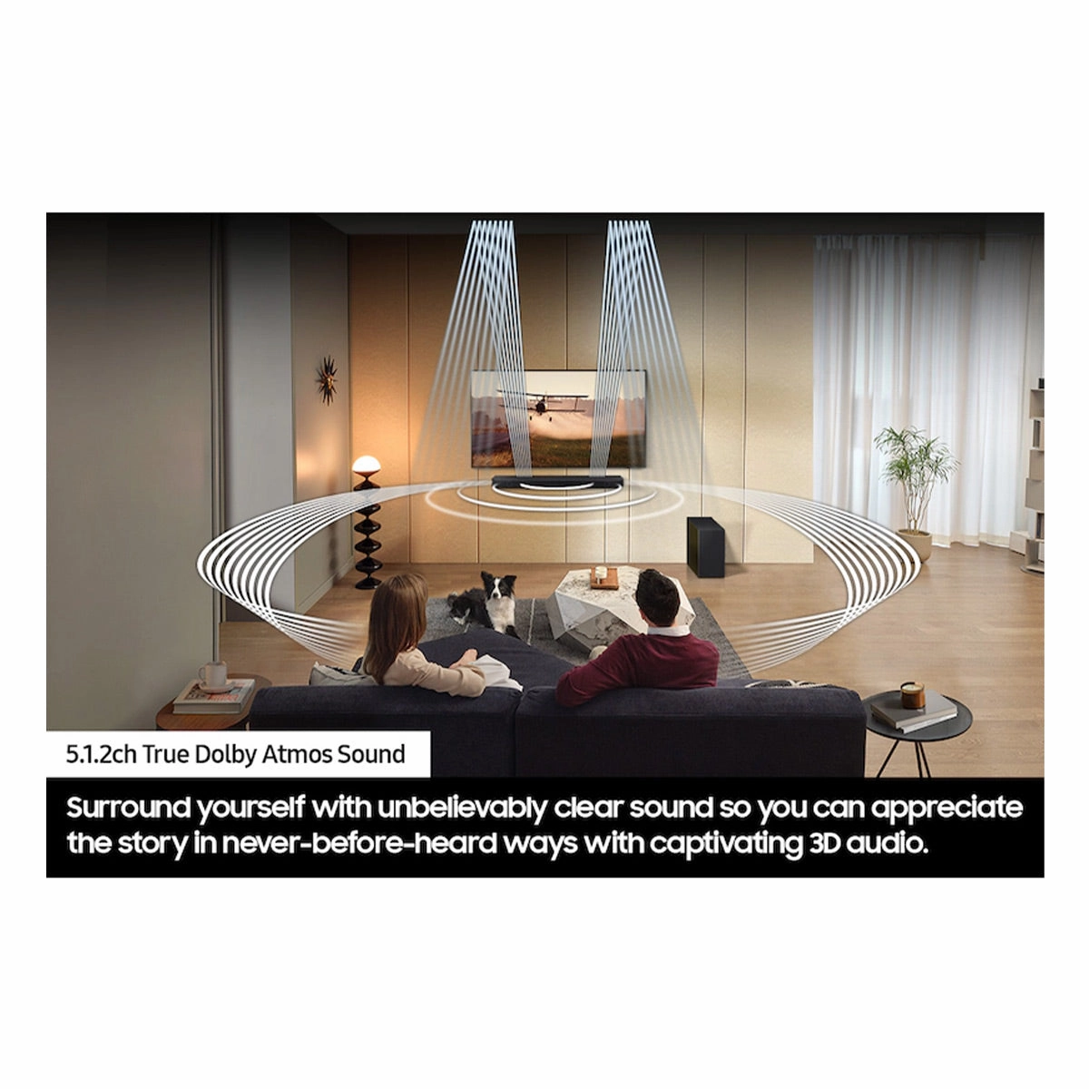 Samsung HW-Q800C 5.1.2 Ch Soundbar with Wireless Subwoofer, Dolby Atmos, and DTS: X (2023)