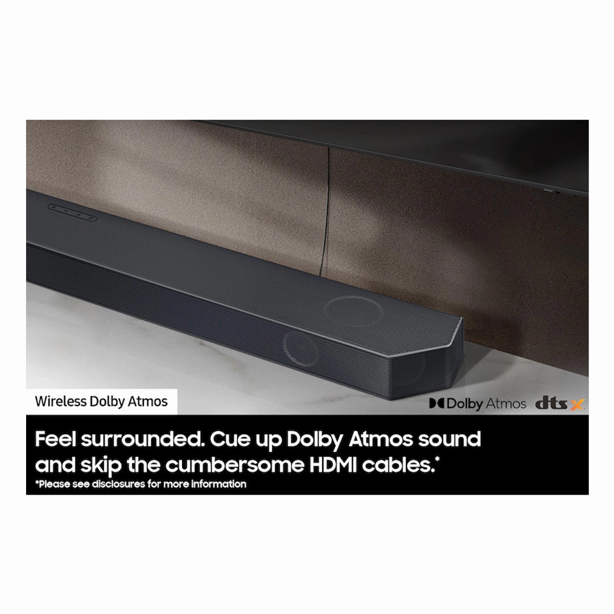 Samsung HW-Q800C 5.1.2 Ch Soundbar with Wireless Subwoofer, Dolby Atmos, and DTS: X (2023)