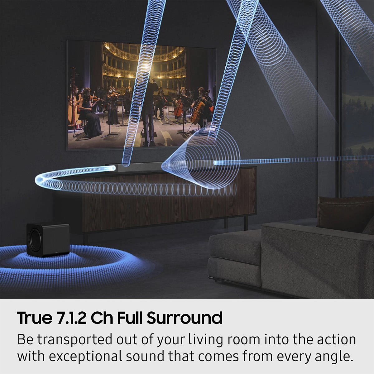 Samsung HW-Q900F/ZA 7.1.2 Channel Soundbar and Wireless Subwoofer