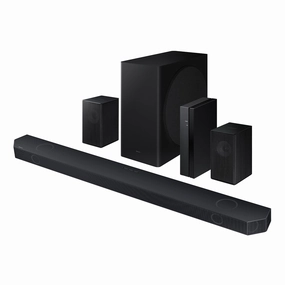 Samsung HW-Q910D 9.1.2-Channel Wireless Dolby Atmos Soundbar with Wireless Surround Speakers & Subwoofer Soundbars,TV Sound Systems,Bar Speakers