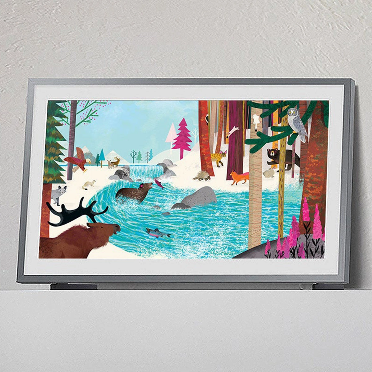 Samsung QN32LS03CB 32" The Frame QLED HDR Smart TV with Anti-Reflection Matte Display, Dolby Atmos, & Slim-Fit Wall Mount (2023)