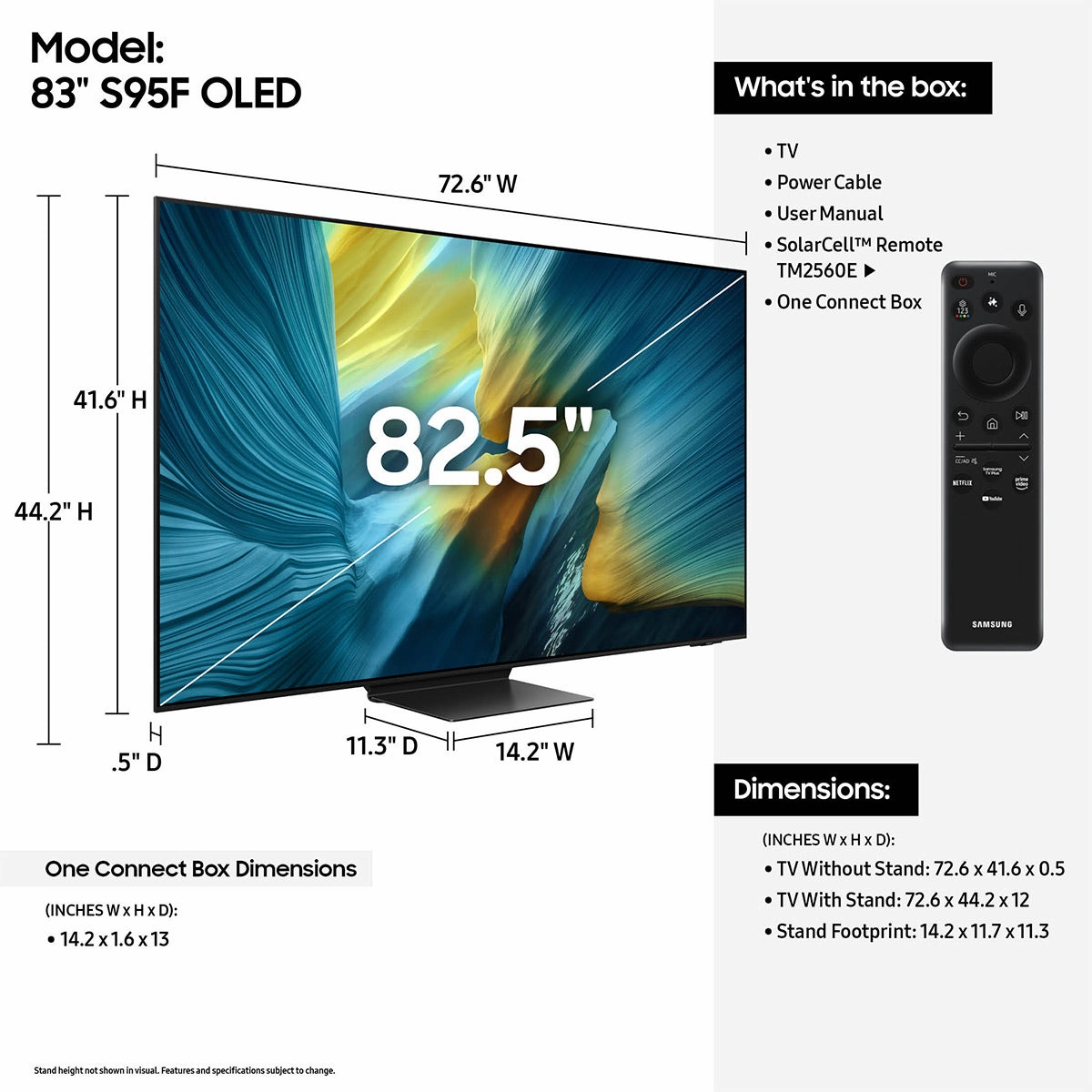 Samsung S95F 83" 4K OLED Smart TV (2025)