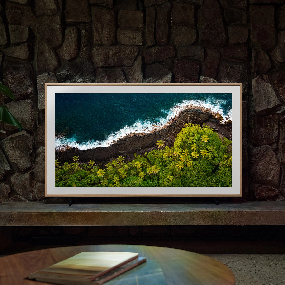 Samsung The Frame 65" QLED HDR Smart TV (2024) with Deco TV 65" Customizable Frame (Antique Gold & Black)