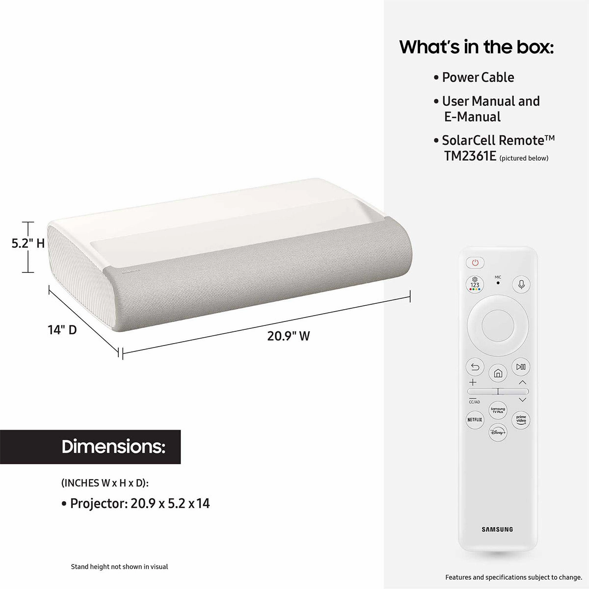 Samsung The Premiere 7 Ultra Short-Throw 4K Projector