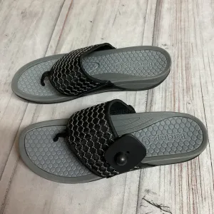 Sandals Flip Flops By Bare Traps In Black, Size:10