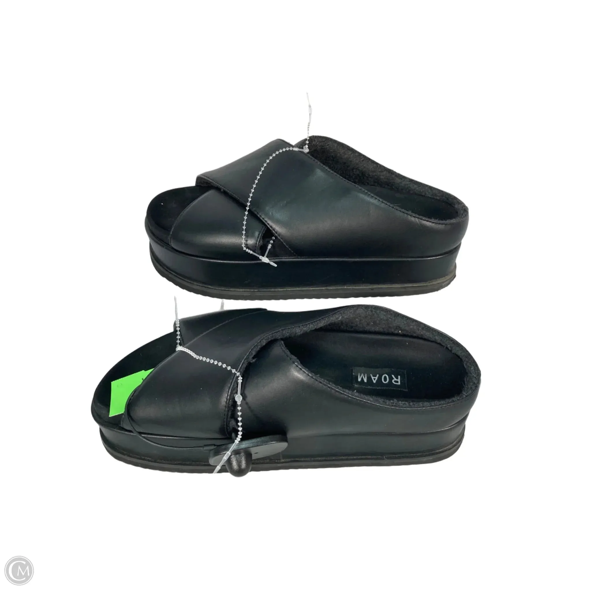 Sandals Heels Platform By Clothes Mentor In Black, Size: 7