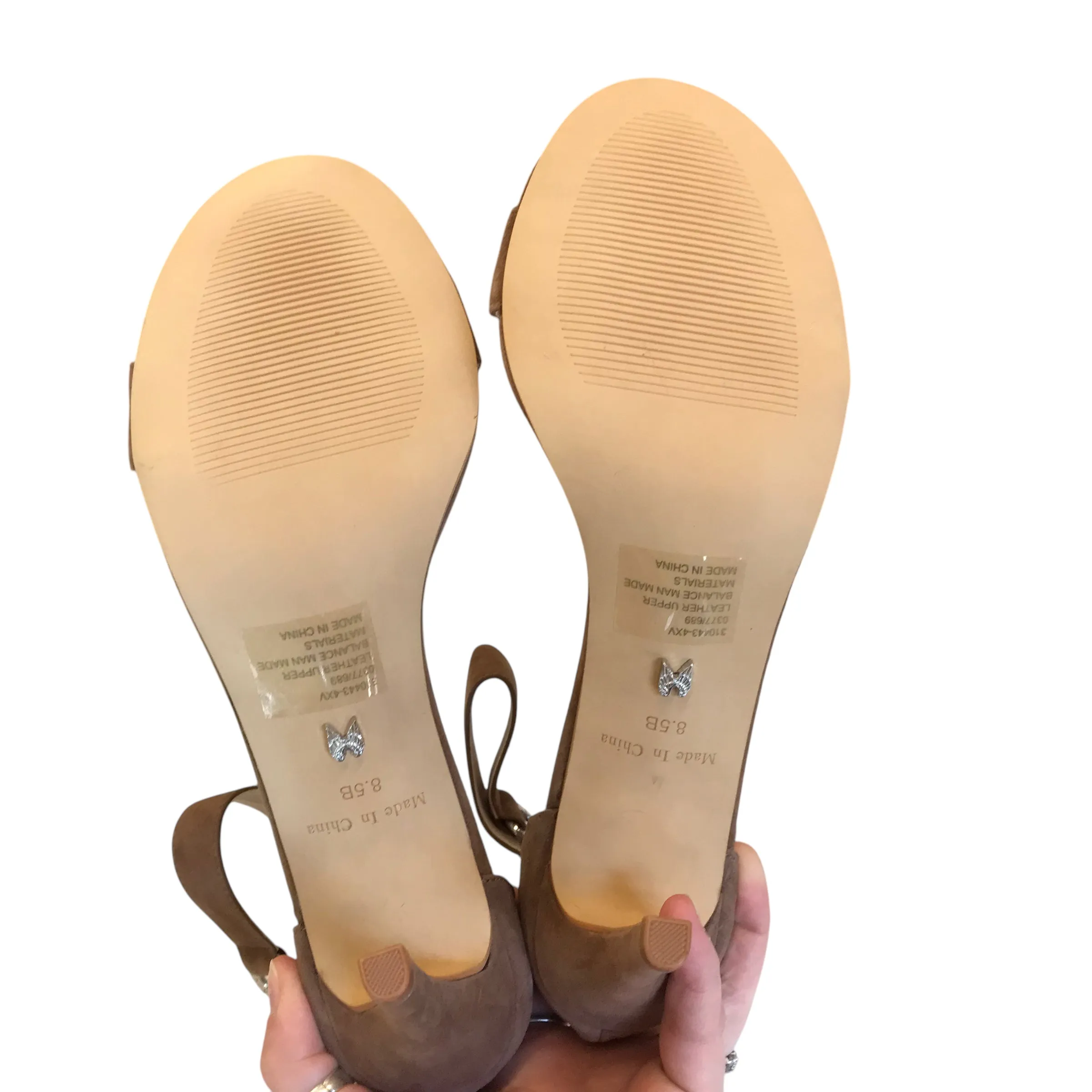 Sandals Heels Stiletto By Victorias Secret In Brown, Size:8.5