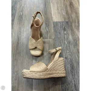 Sandals Heels Wedge By Kelly And Katie In Tan, Size: 6