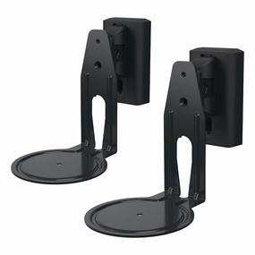 Sanus Adjustable Speaker Wall Mount for Sonos Era 100 - Pair (Black) Speaker stands,Audio Stands,Speaker Mounts