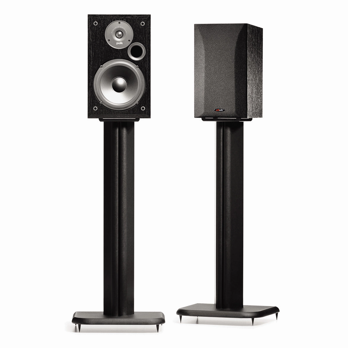 Sanus BF24 24" Fixed-Height Basic Foundations Speaker Stands - Pair (Black)