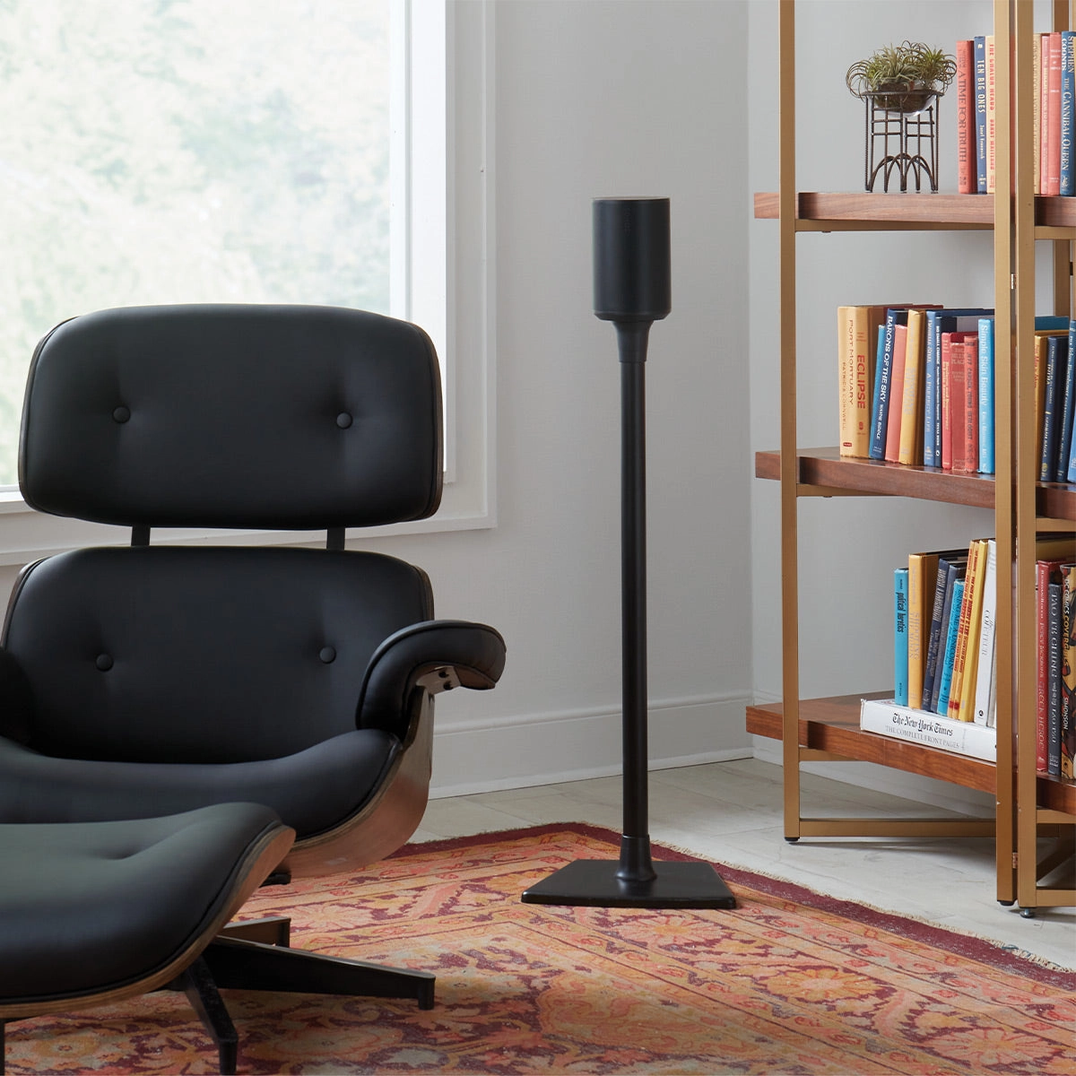 Sanus Fixed-Height Speaker Stand for Sonos Era 100 - Each (Black)