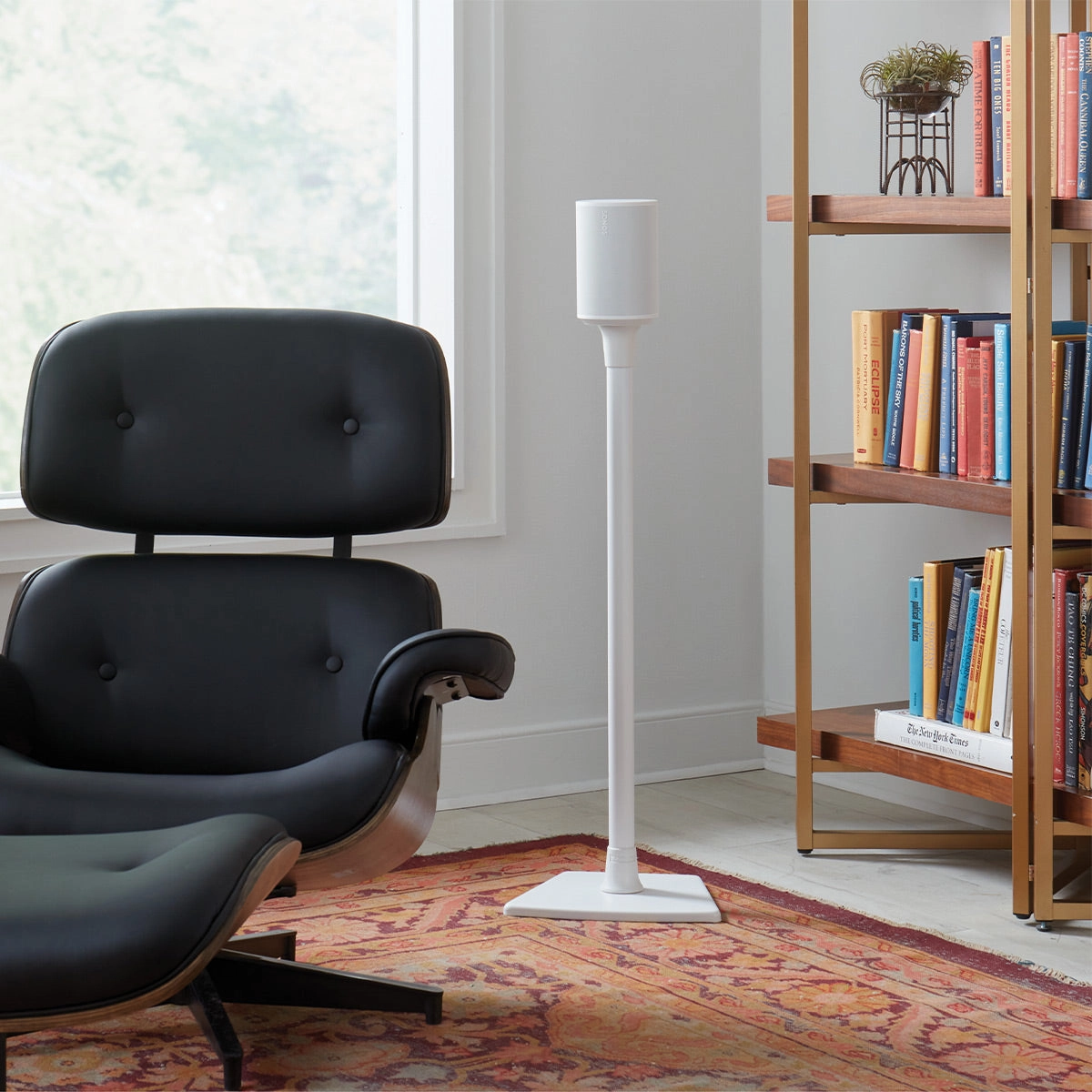 Sanus Fixed-Height Speaker Stand for Sonos Era 100 - Each (White)