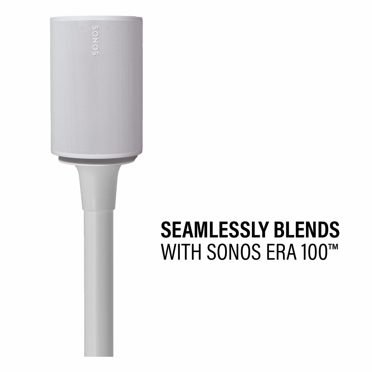 Sanus Fixed-Height Speaker Stand for Sonos Era 100 - Each (White)