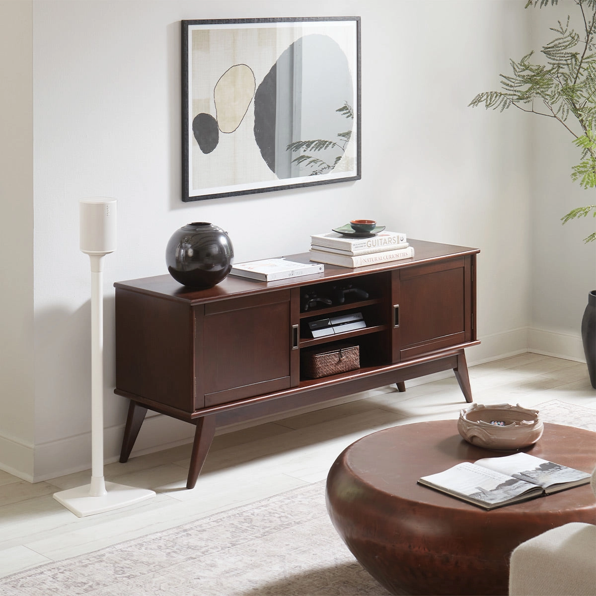 Sanus Fixed-Height Speaker Stand for Sonos Era 100 - Each (White)