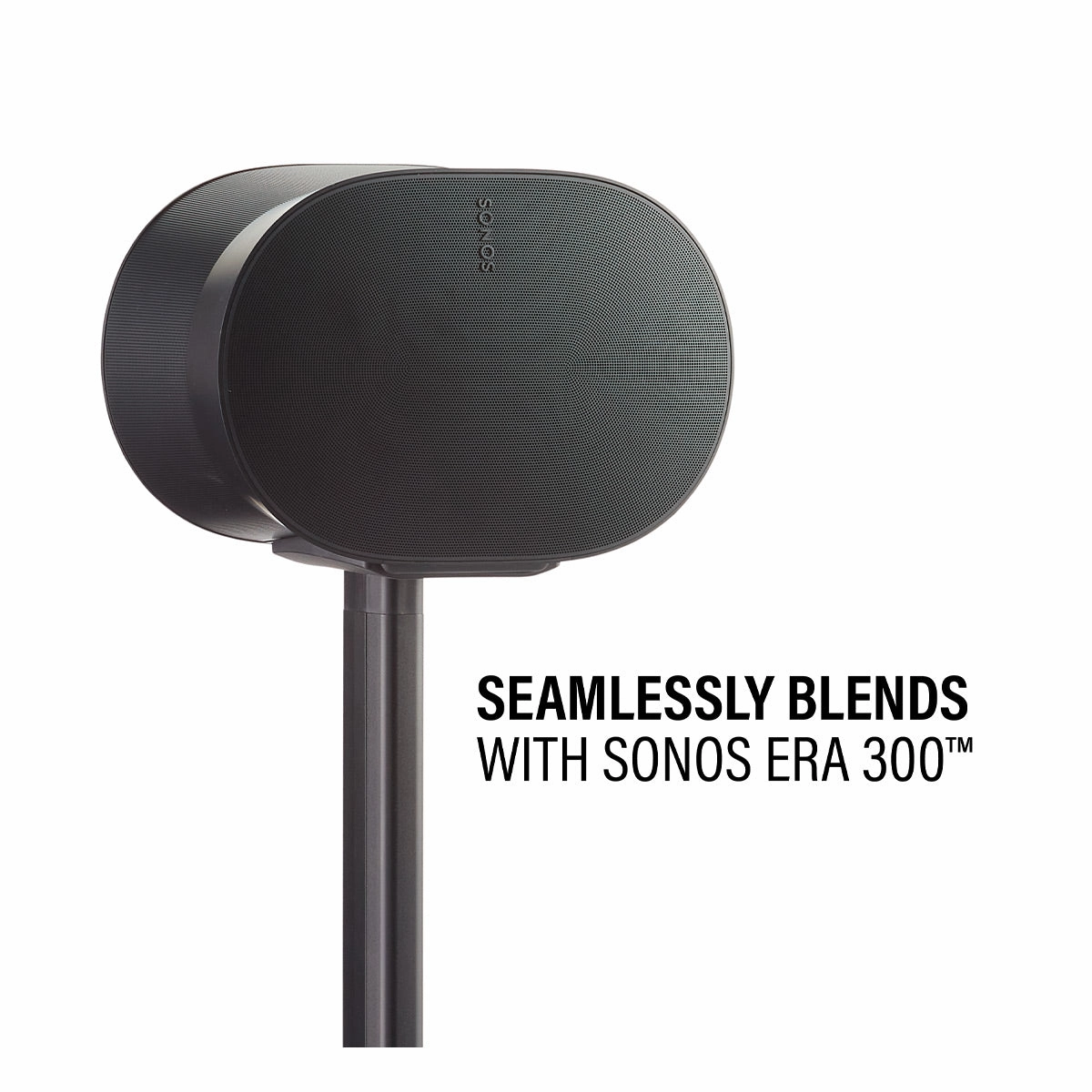 Sanus Fixed-Height Speaker Stands for Sonos Era 300 - Pair (Black)