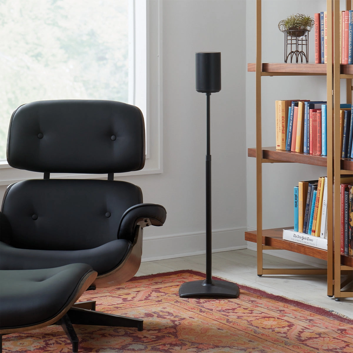 Sanus Height-Adjustable Speaker Stand for Sonos Era 100 - Each (Black)