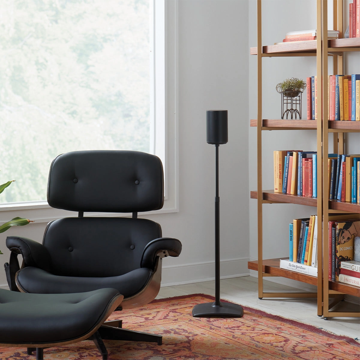Sanus Height-Adjustable Speaker Stand for Sonos Era 100 - Each (Black)