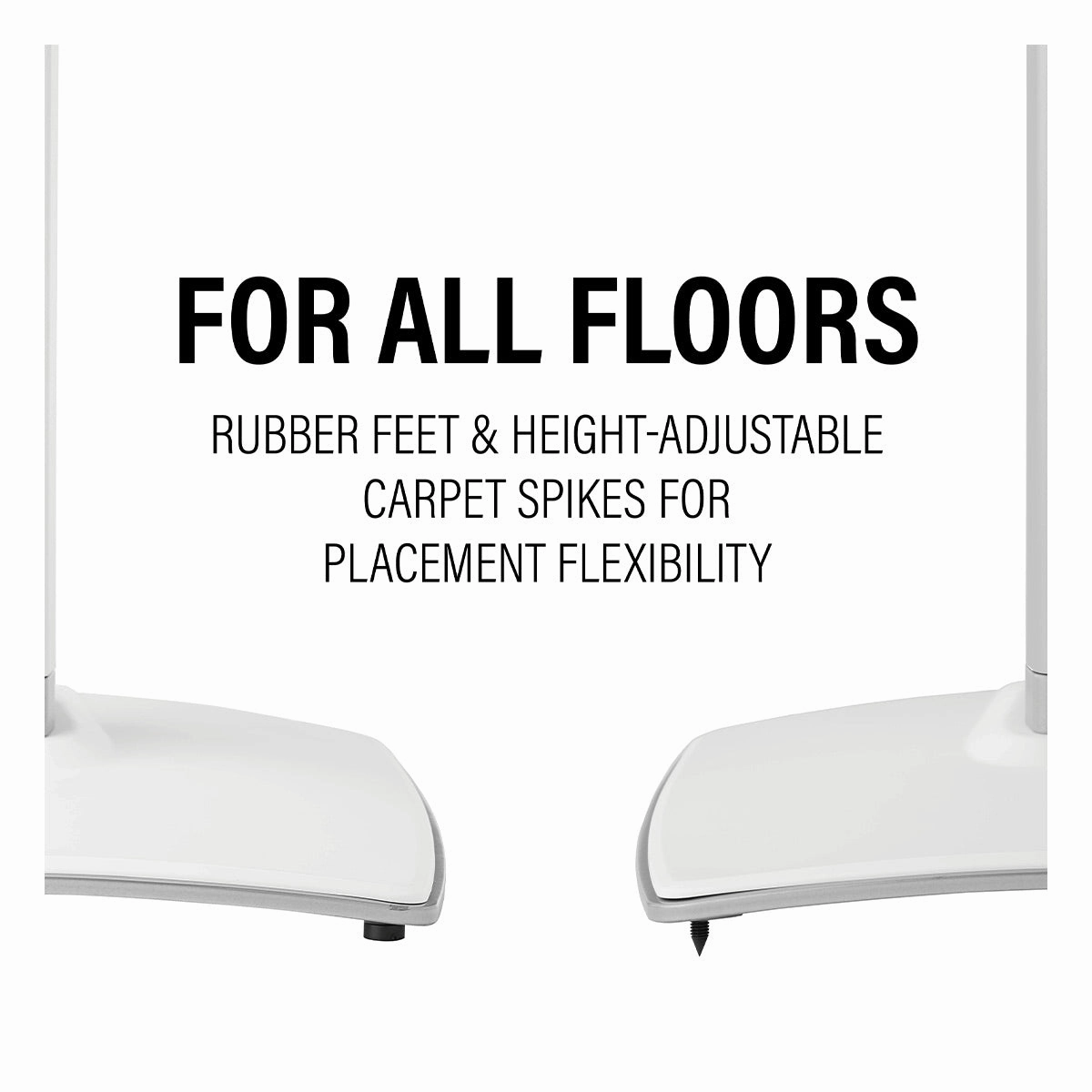 Sanus Height-Adjustable Speaker Stand for Sonos Era 100 - Each (White)
