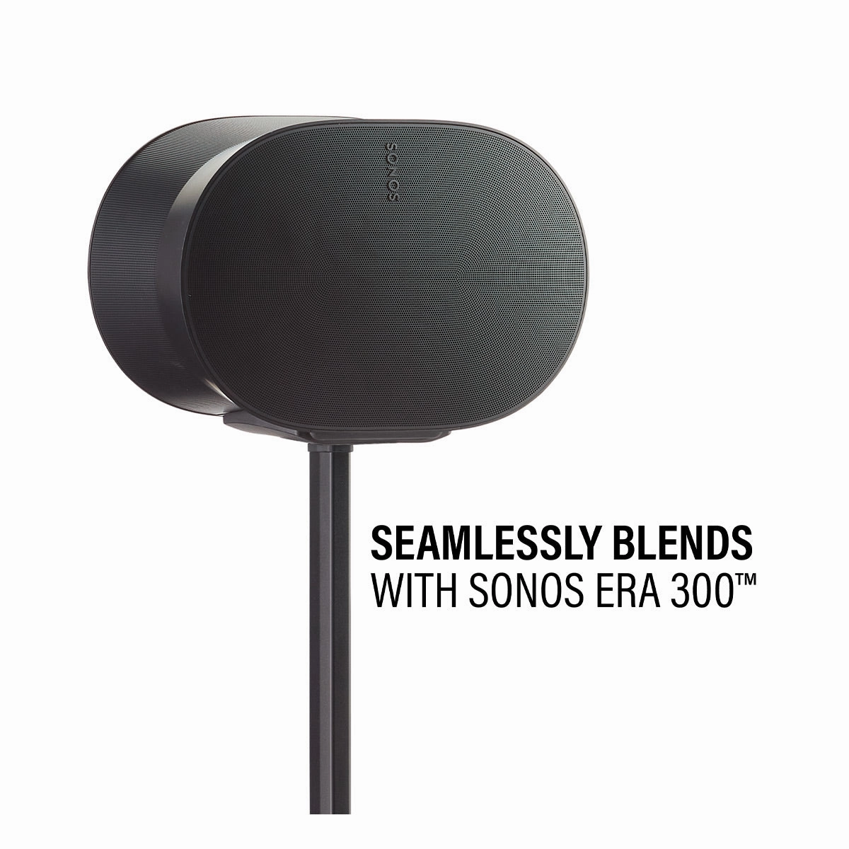 Sanus Height-Adjustable Speaker Stand for Sonos Era 300 - Each (Black)