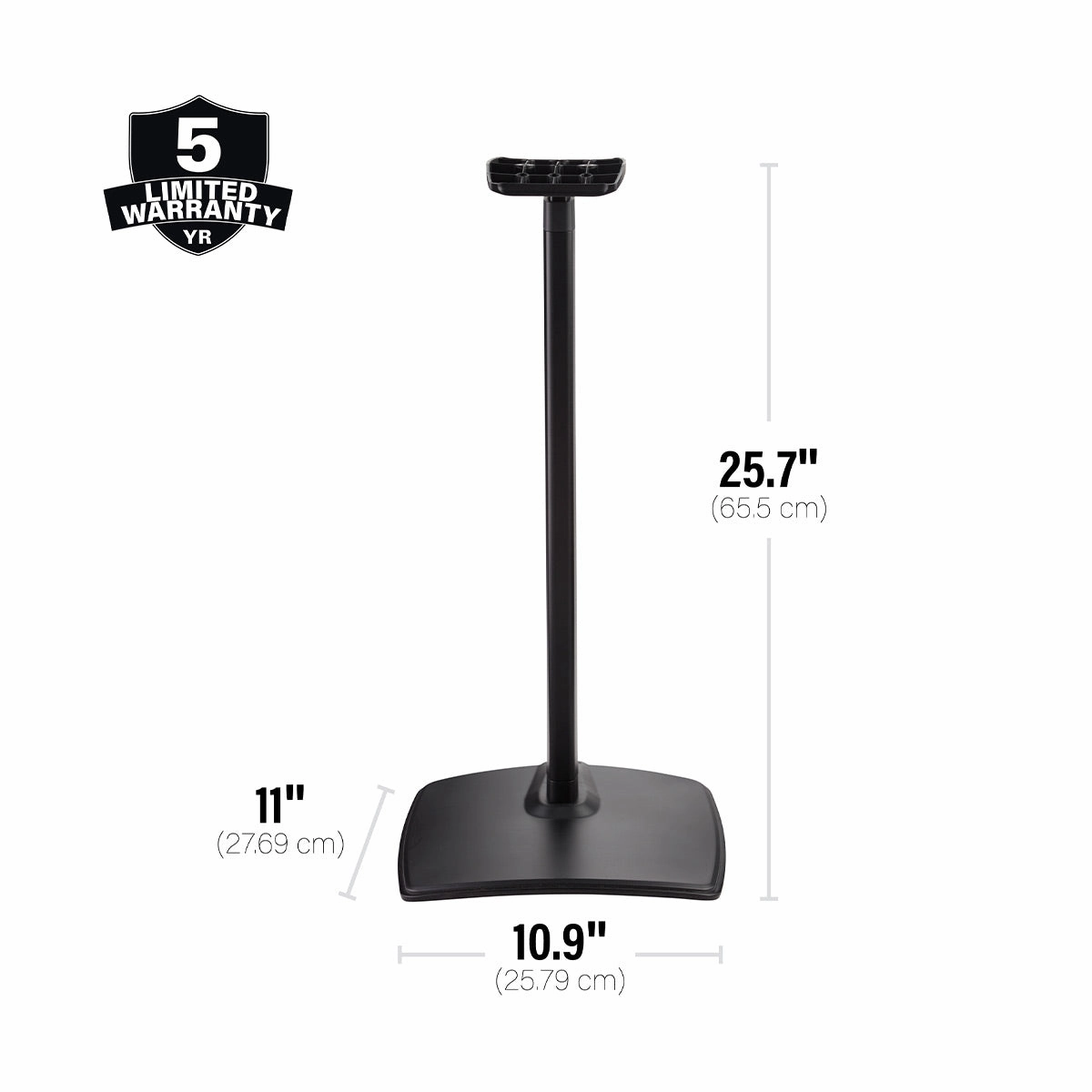 Sanus Height-Adjustable Speaker Stand for Sonos Era 300 - Each (Black)