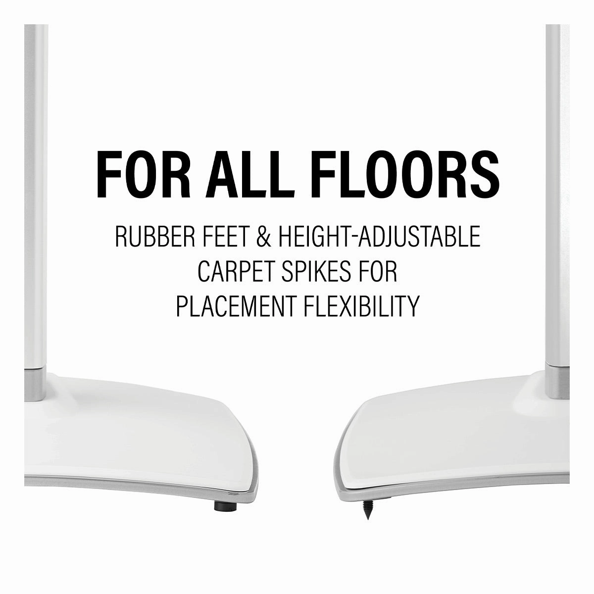 Sanus Height-Adjustable Speaker Stand for Sonos Era 300 - Each (White)