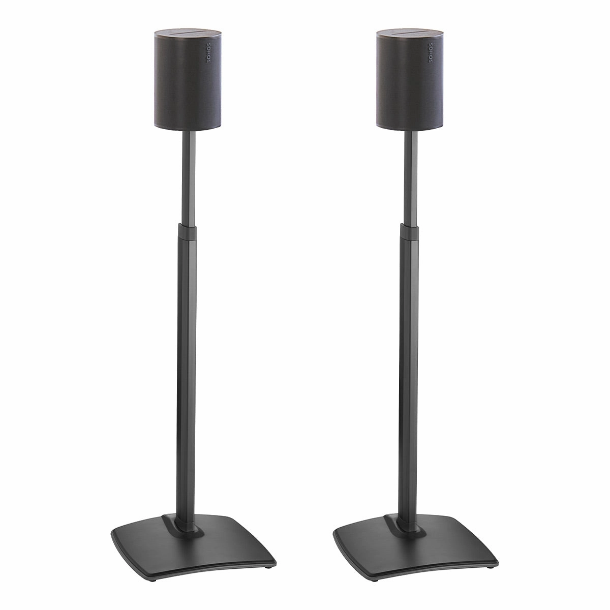 Sanus Height-Adjustable Speaker Stands for Sonos Era 100 - Pair (Black) Speaker stands,Audio Stands,Speaker Mounts