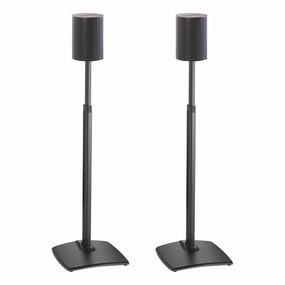 Sanus Height-Adjustable Speaker Stands for Sonos Era 100 - Pair (Black) Speaker stands,Audio Stands,Speaker Mounts