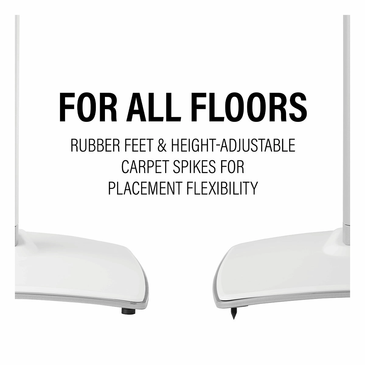 Sanus Height-Adjustable Speaker Stands for Sonos Era 100 - Pair (White)