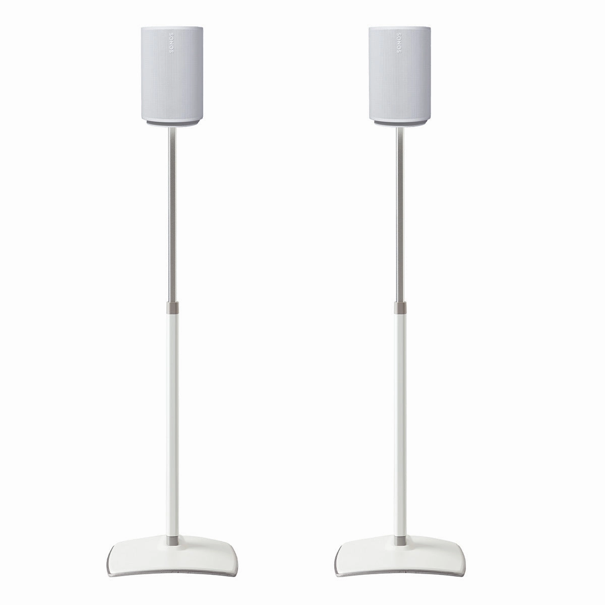 Sanus Height-Adjustable Speaker Stands for Sonos Era 100 - Pair (White) Speaker stands,Audio Stands,Speaker Mounts