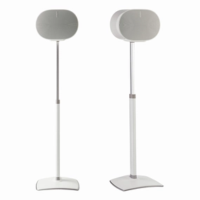 Sanus Height-Adjustable Speaker Stands for Sonos Era 300 - Pair (White) Speaker stands,Audio Stands,Speaker Mounts