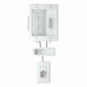 Sanus In-Wall Power Kit For Soundbars and Mounted TVs hi-fi power strip,hi-fi surge protector,hi-fi coaxial input