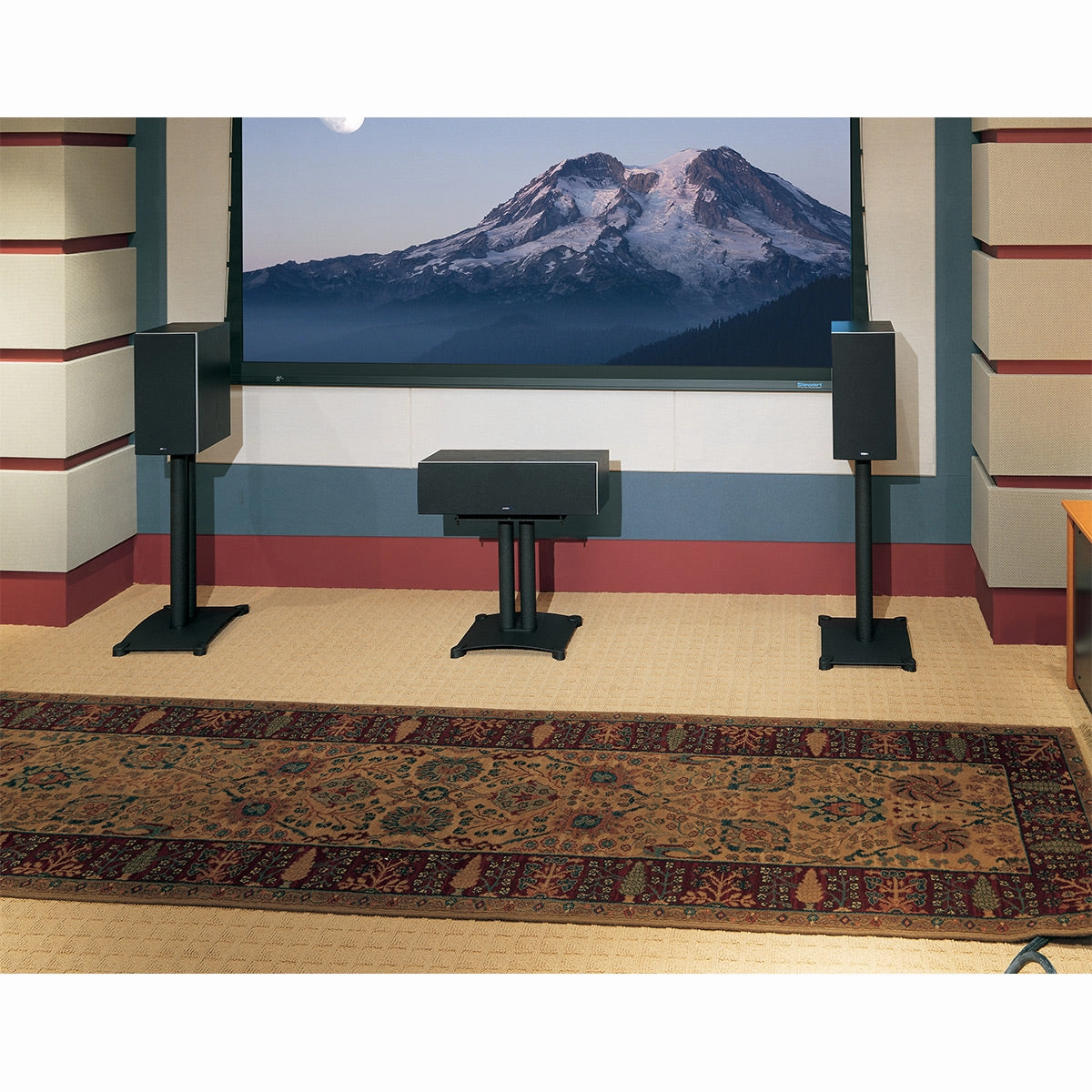 Sanus SFC22 Steel Series 22" Fixed-Height Speaker Stand - Each (Black)