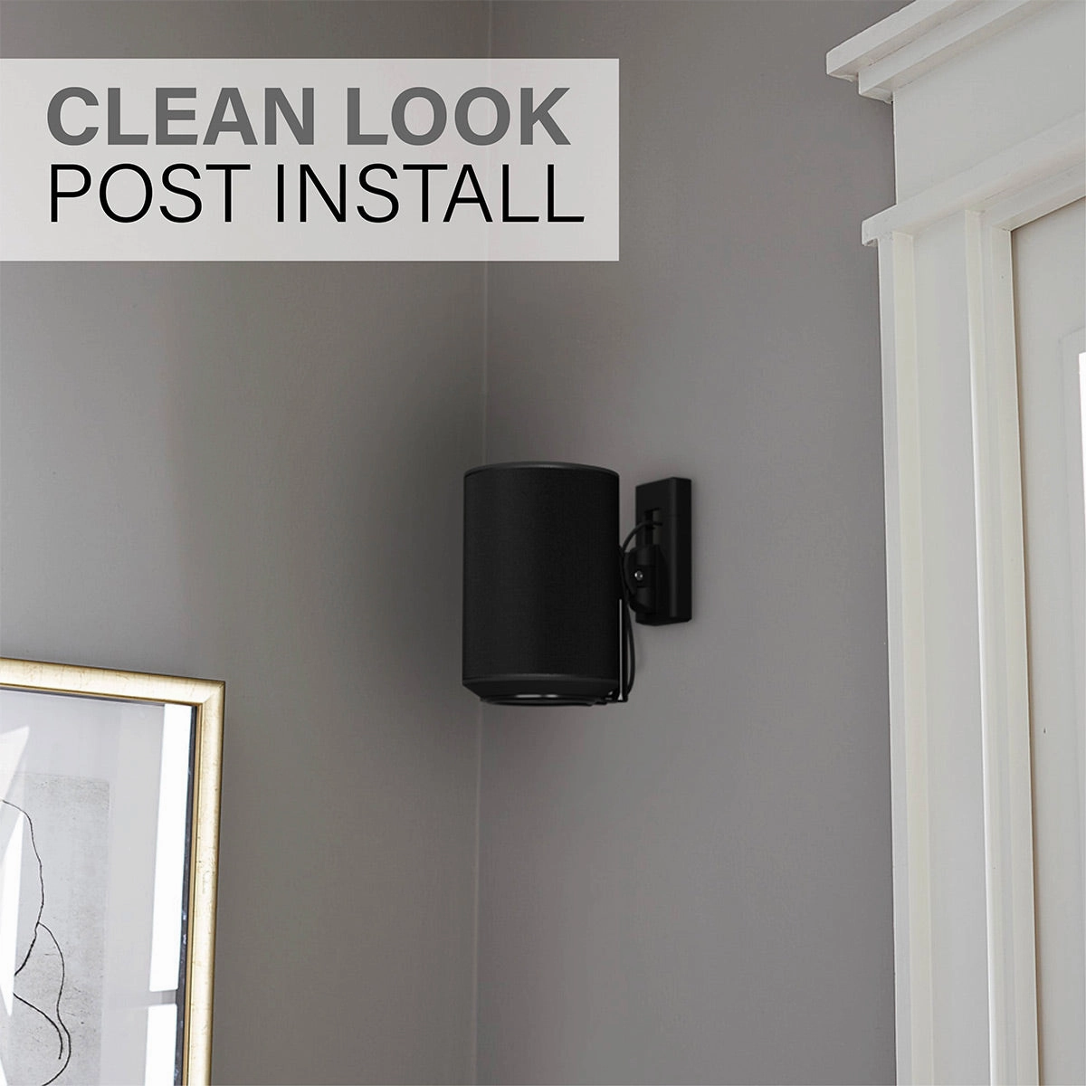 Sanus Universal Tilt & Swivel Speaker Wall Mount and Power Kit - Each