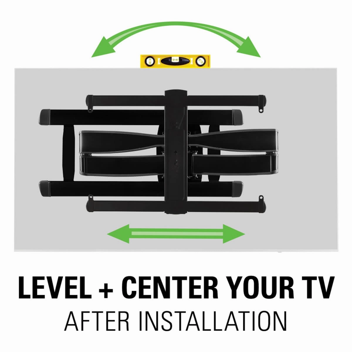 Sanus VLF728 Large Full Motion TV Mount for 42" - 90" TV (Black)