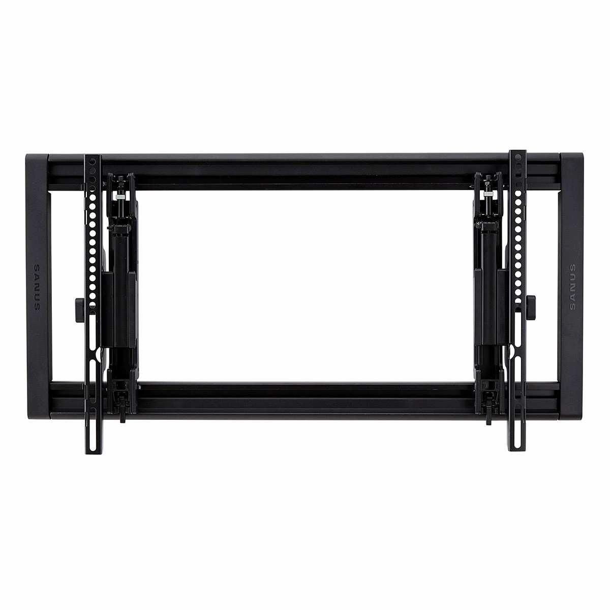 Sanus VLT7-B2 Large Advanced Tilt 4D TV Wall Mount for 42"-90" TVs and 9" TV Media In-Wall Box with Power Supply Kit