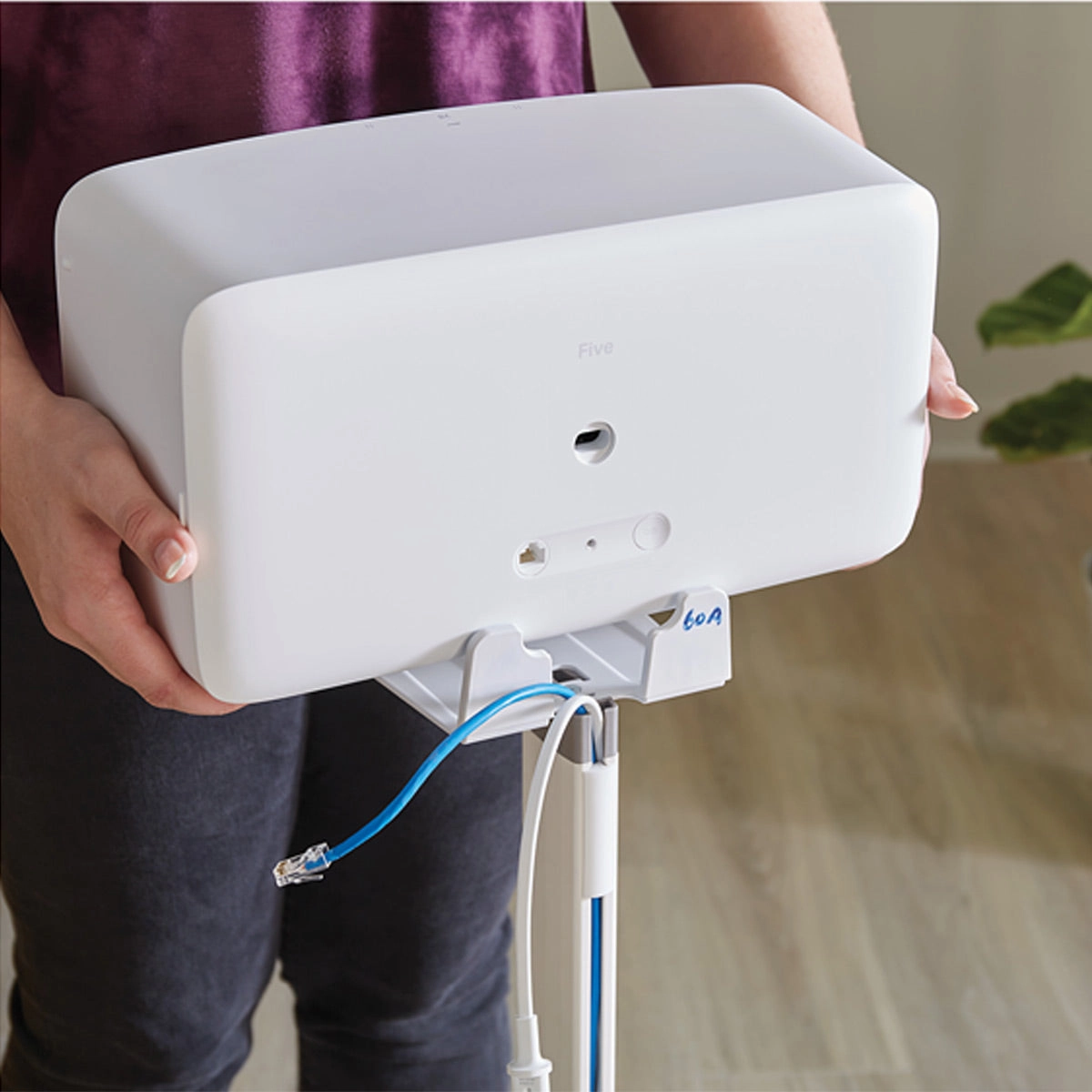 Sanus Wireless Speaker Stands Designed for Sonos Five and Play: 5 Speakers - Each (White)