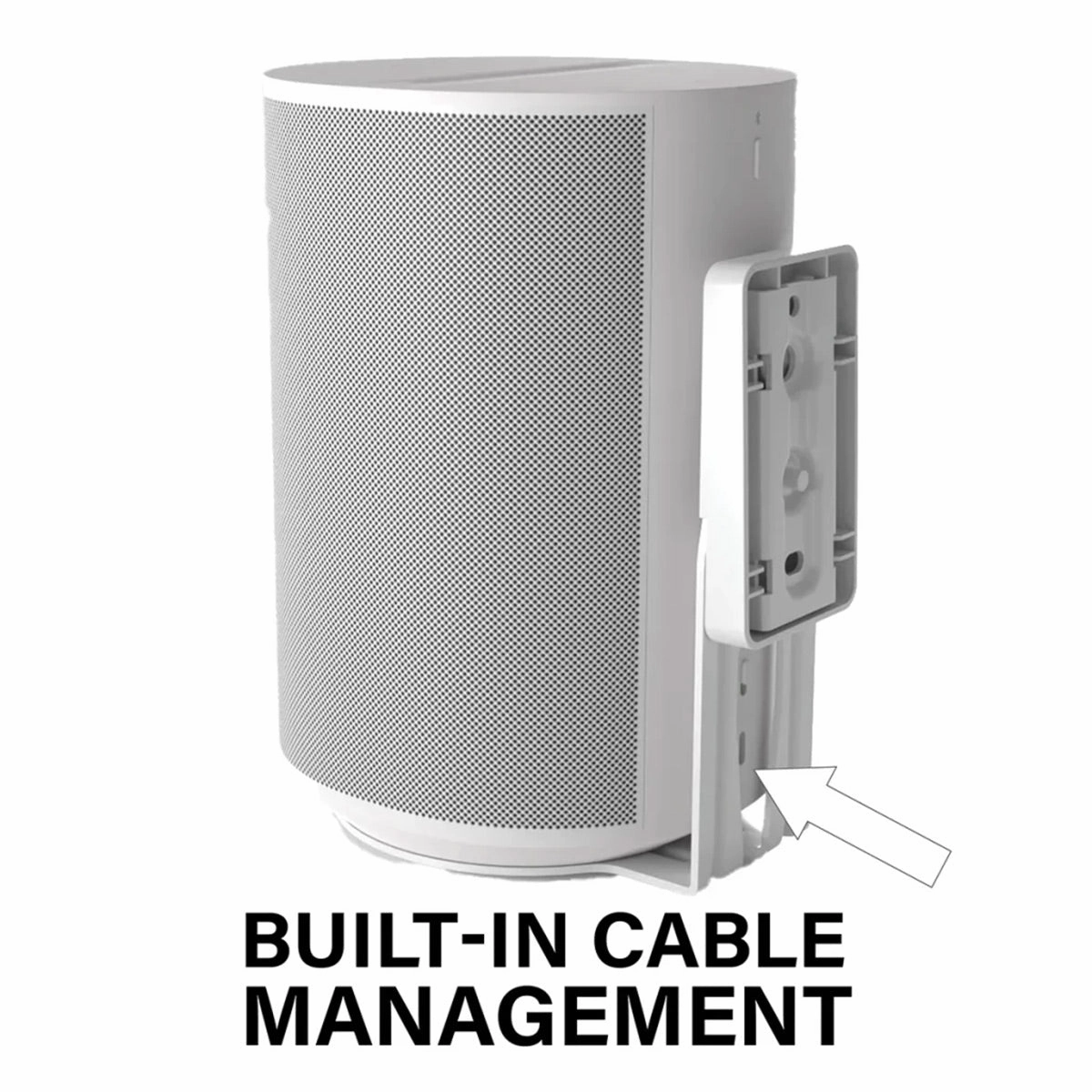 Sanus WSFME12 Fixed Speaker Wall Mounts for Sonos Ear 100 - Pair (White)