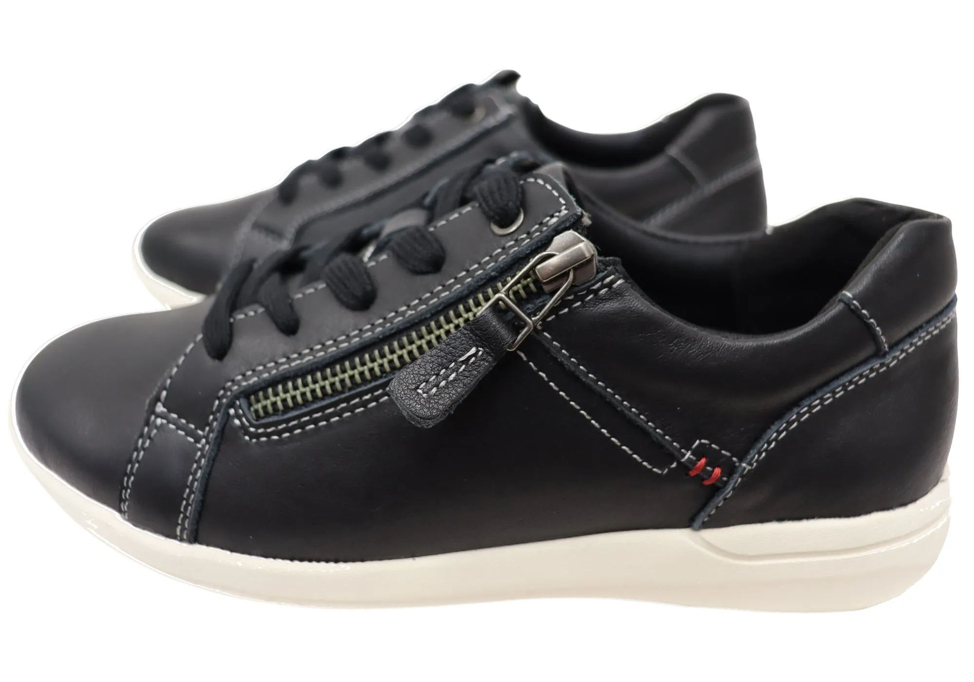 Scholl Orthaheel Womens Leather Comfortable North Sneakers Shoes Scholl Orthaheel Shoes