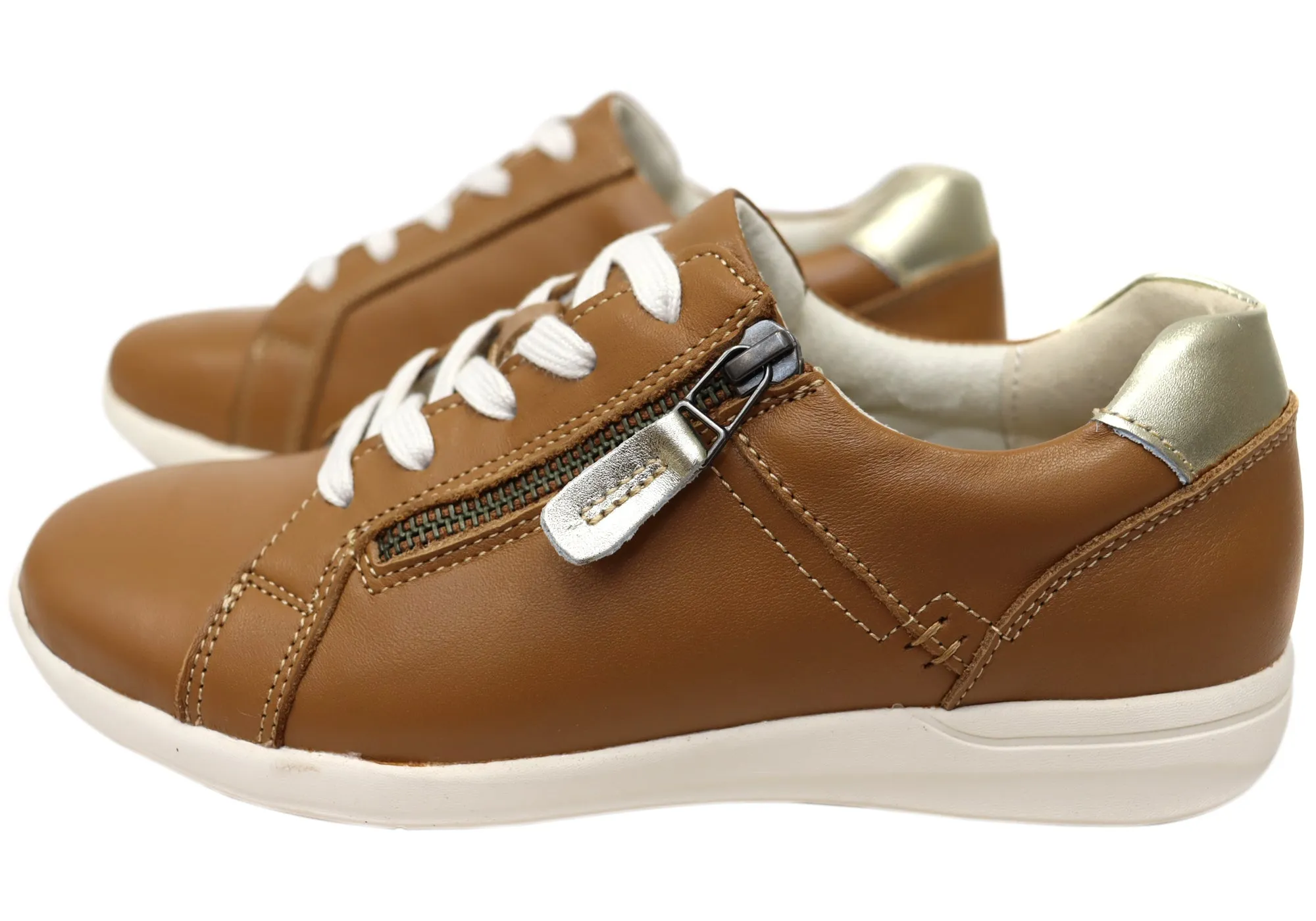 Scholl Orthaheel Womens Leather Comfortable North Sneakers Shoes Scholl Orthaheel Shoes