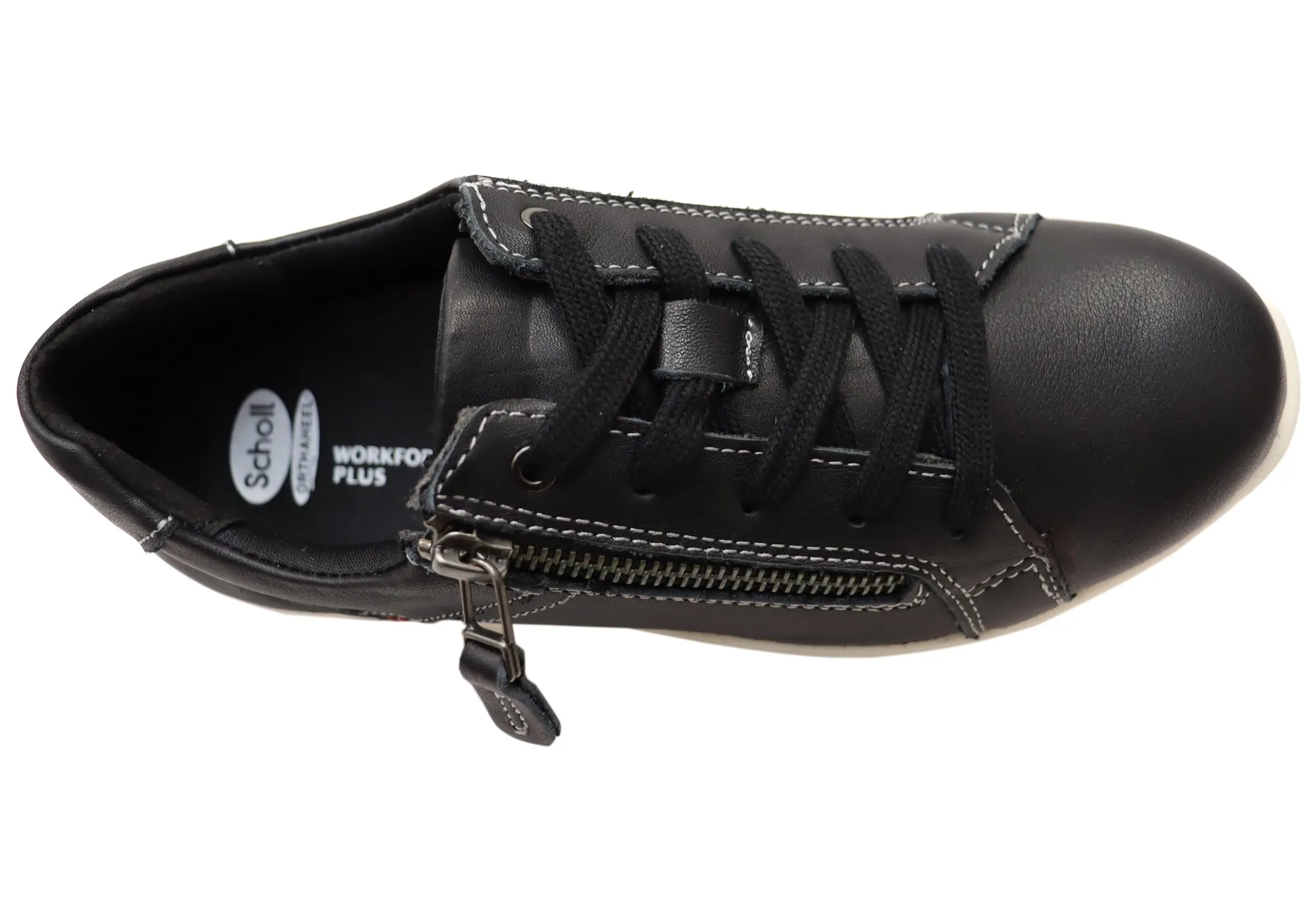 Scholl Orthaheel Womens Leather Comfortable North Sneakers Shoes Scholl Orthaheel Shoes