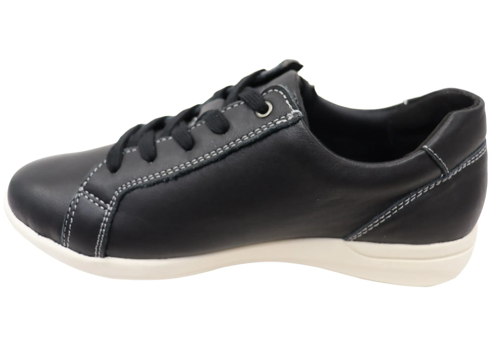 Scholl Orthaheel Womens Leather Comfortable North Sneakers Shoes Scholl Orthaheel Shoes