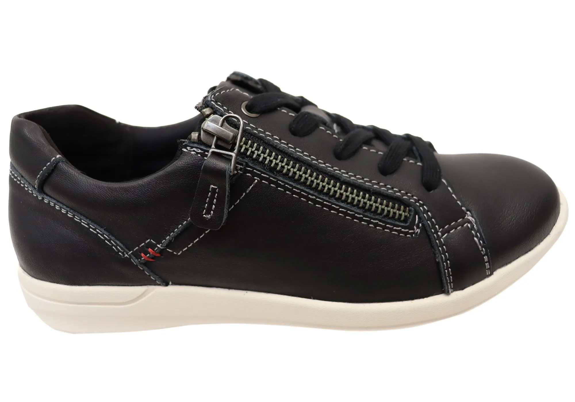 Scholl Orthaheel Womens Leather Comfortable North Sneakers Shoes Scholl Orthaheel Shoes