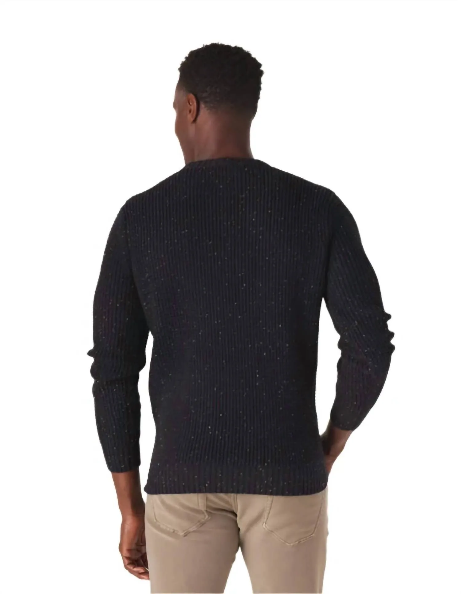 Seawool Nep Crewneck Sweater In Navy