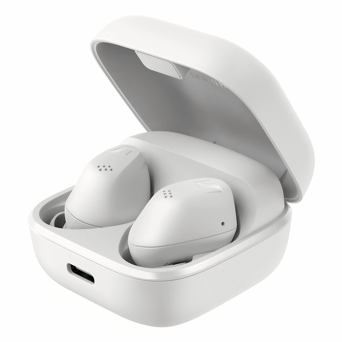 Sennheiser Accentum True Wireless Noise-Cancelling Earbuds (White) Noise cancelling,ANC Headphones,Silence Technology
