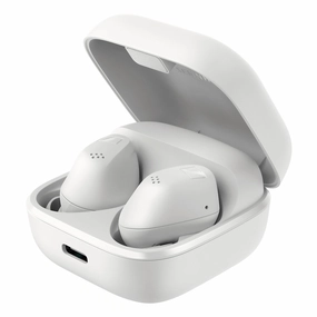 Sennheiser Accentum True Wireless Noise-Cancelling Earbuds (White) Noise cancelling,ANC Headphones,Silence Technology