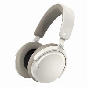 Sennheiser Accentum Wireless Bluetooth Headphones with AptX HD & Hybrid Active Noise Cancellation (White) Noise cancelling,ANC Headphones,Silence Technology