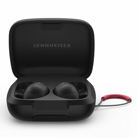 Sennheiser Momentum Sport True Wireless Earbuds with Adaptive Noise Cancellation (Black) Noise cancelling,ANC Headphones,Silence Technology