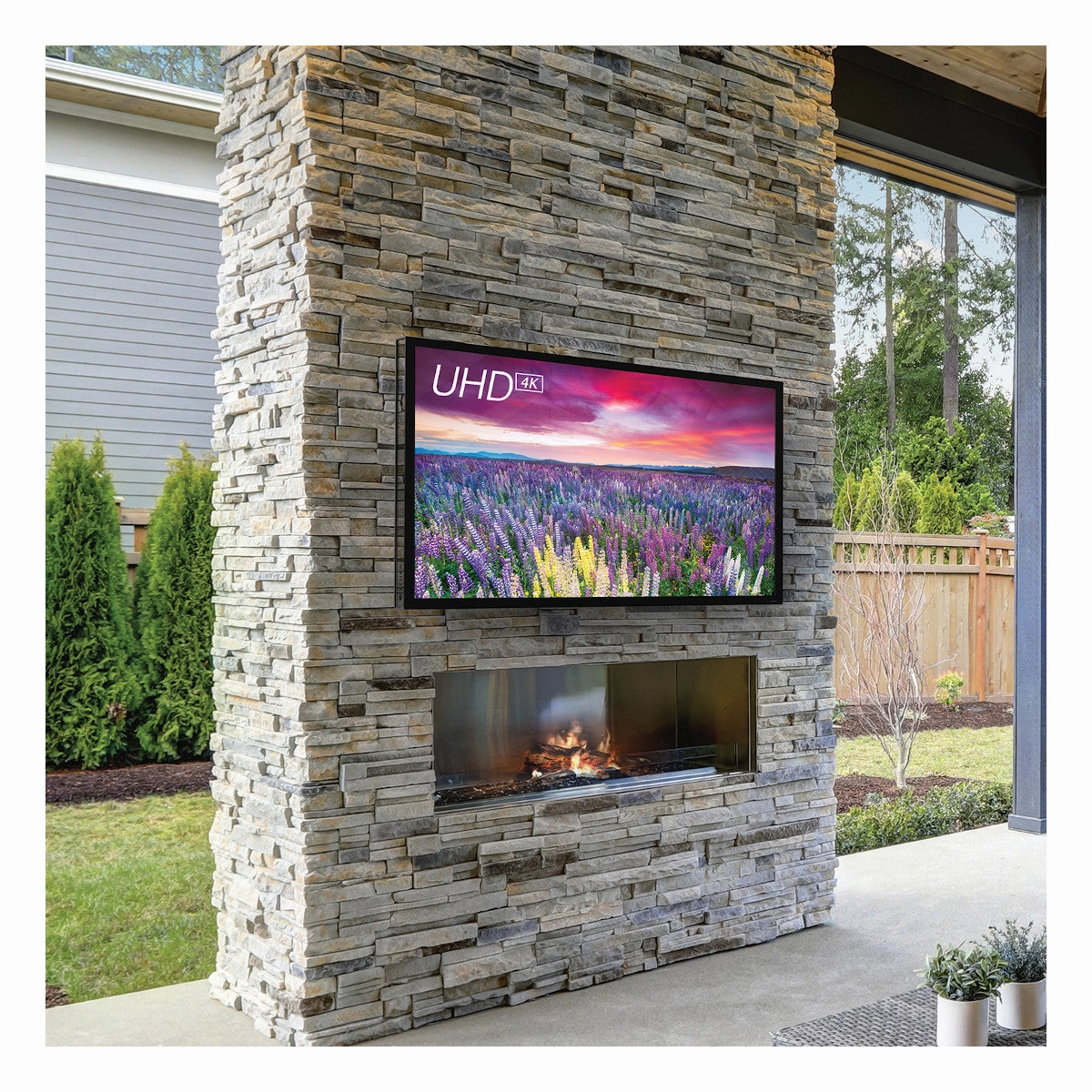 Seura SWL-1 Slim Weatherproof Outdoor TV Wall Mount - Large