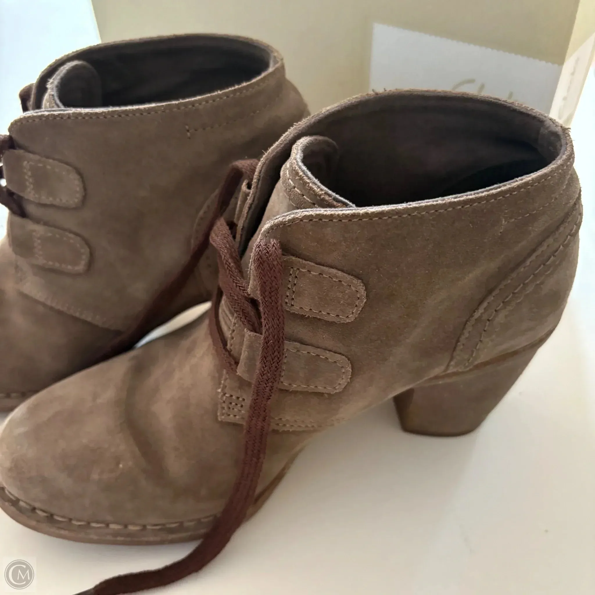 Shoes Heels Block By Clarks In Brown, Size: 7 clarks