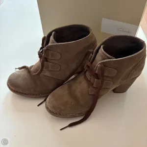 Shoes Heels Block By Clarks In Brown, Size: 7 clarks